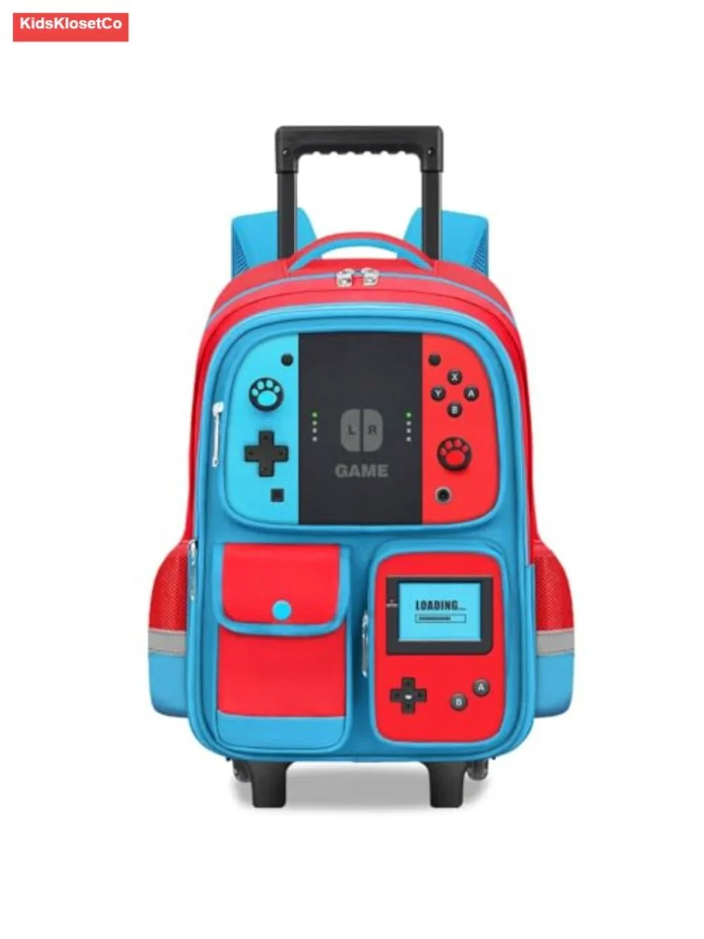 Rolling Backpack for Boys with Wheels Kids Wheeled Travel Bookbag Lightweight